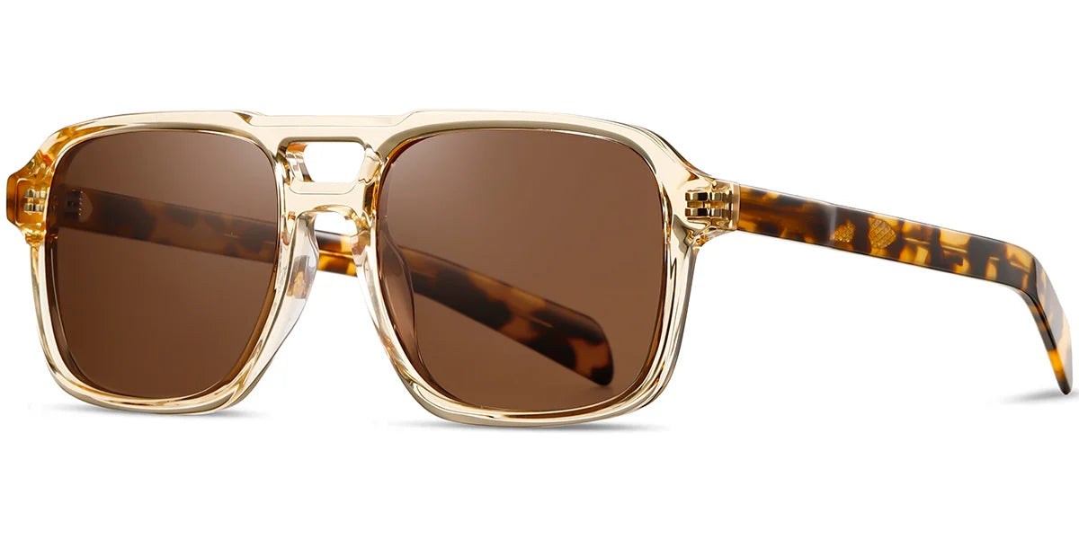 Sfumato Acetate Aviator Sunglasses Yellow