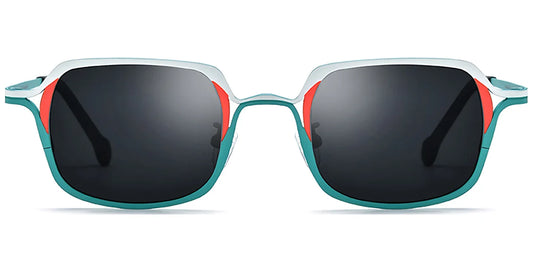 Sfumato – Titanium Rectangle Sunglasses White