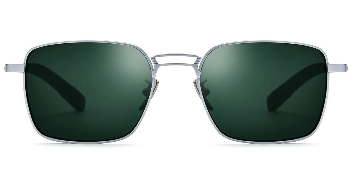 Sfumato Titanium Square Sunglasses Silver