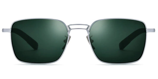 Sfumato Titanium Square Sunglasses Silver