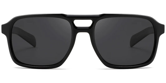Sfumato Acetate Aviator Sunglasses Black