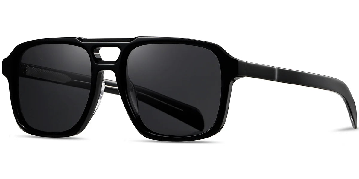 Sfumato Acetate Aviator Sunglasses Black