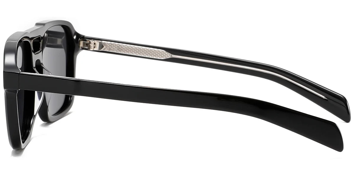 Sfumato Acetate Aviator Sunglasses Black