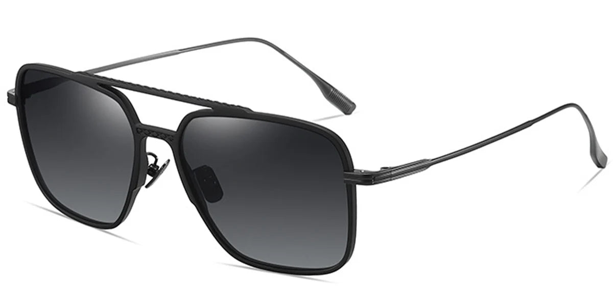 Sfumato Titanium Aviator Sunglasses Black Series