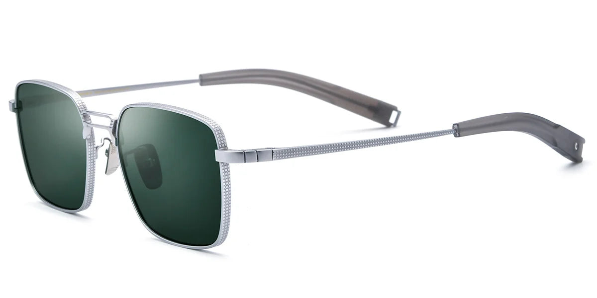 Sfumato Titanium Square Sunglasses Silver
