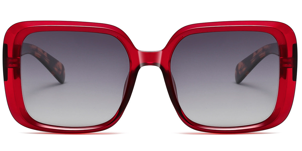 Sfumato  Luxe Acetate Square Red