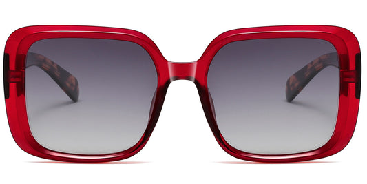 Sfumato  Luxe Acetate Square Red