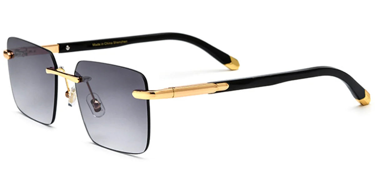 Sfumato  – Rimless Luxe Shades with a Bold Blue Aura