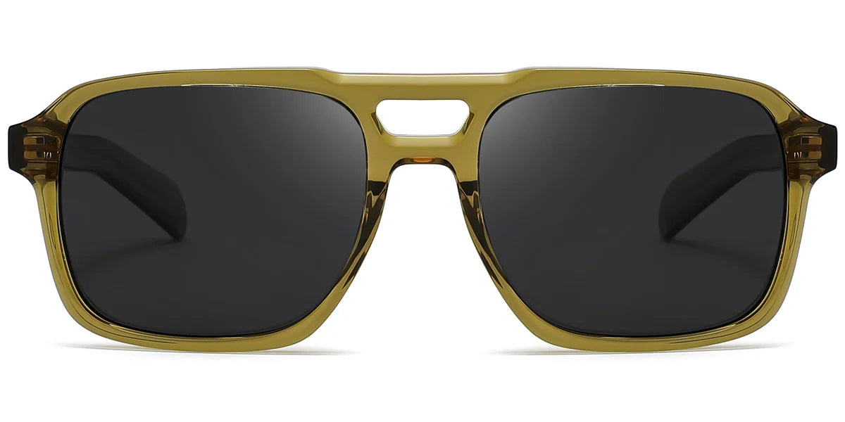 Sfumato Acetate Aviator Sunglasses Green