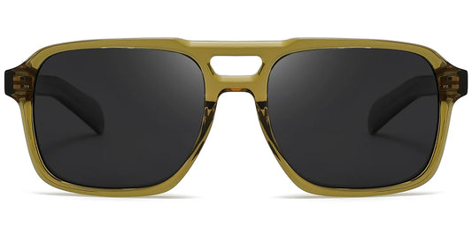 Sfumato Acetate Aviator Sunglasses Green