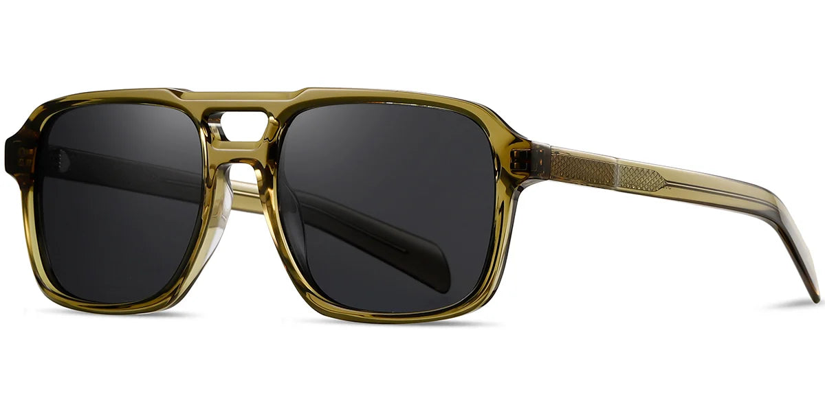 Sfumato Acetate Aviator Sunglasses Green
