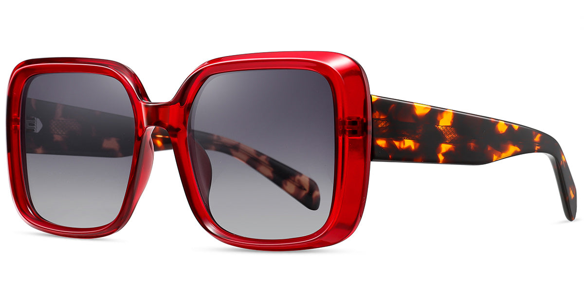 Sfumato  Luxe Acetate Square Red