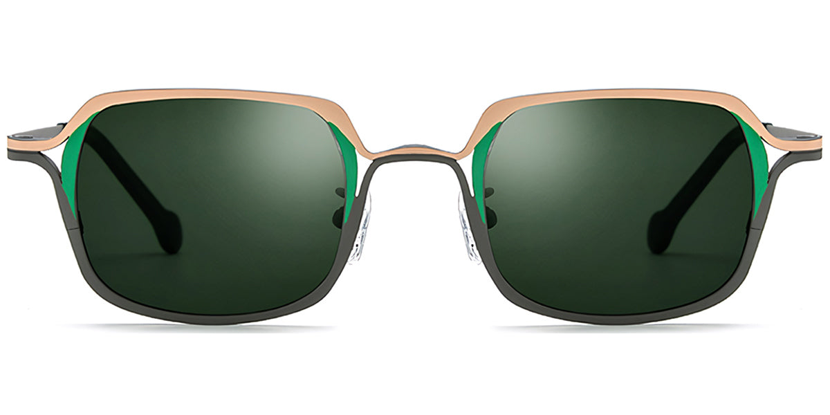 Sfumato – Titanium Rectangle Sunglasses Grey