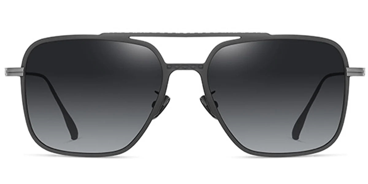 Sfumato Titanium Aviator Sunglasses Light Grey ♂