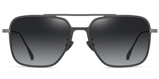 Sfumato Titanium Aviator Sunglasses Light Grey ♂