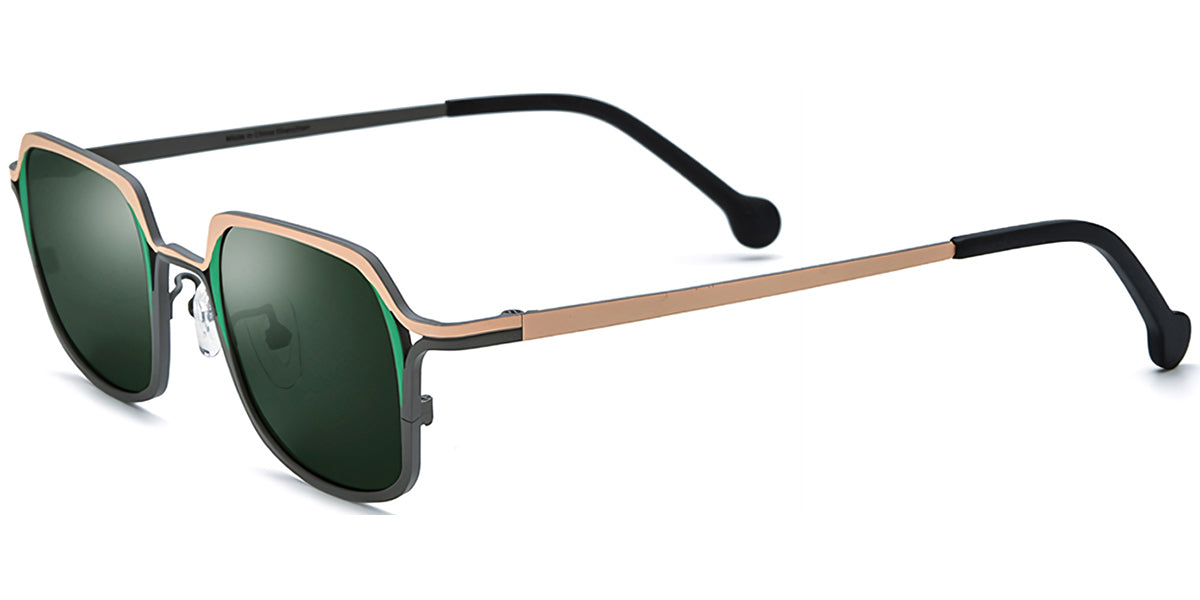 Sfumato – Titanium Rectangle Sunglasses Grey