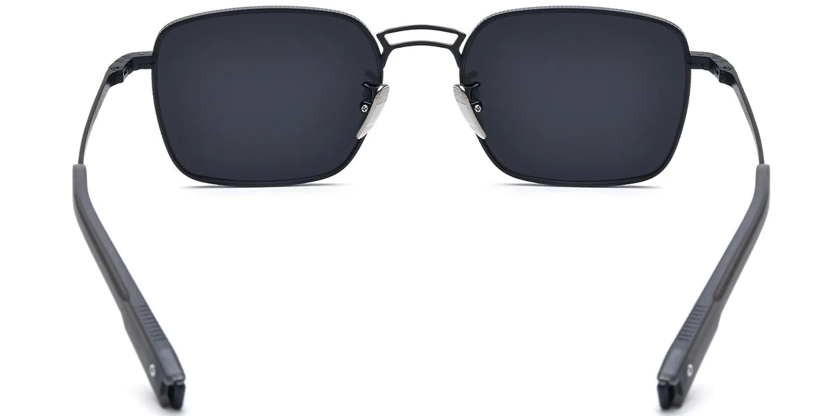 Sfumato Titanium Square Sunglasses Black