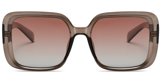Sfumato Luxe Acetate Square Translucent Brown