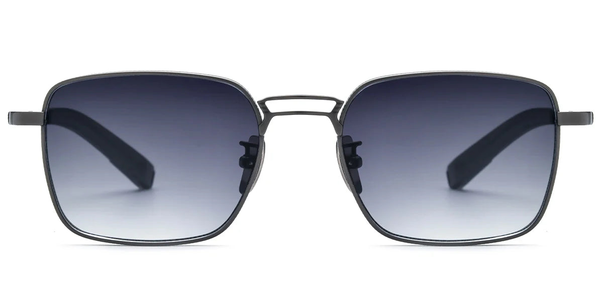 Sfumato Titanium Square Sunglasses Gray