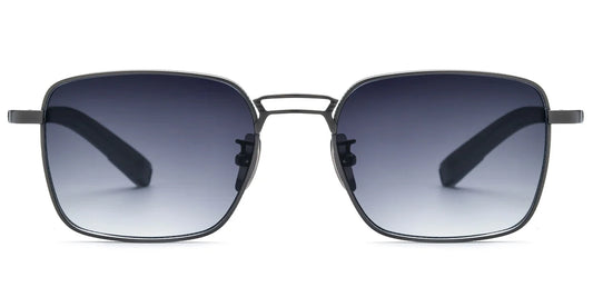 Sfumato Titanium Square Sunglasses Gray