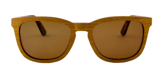 Sfumato - Wood Sunglasses Ormand Red with Tortoise Tips