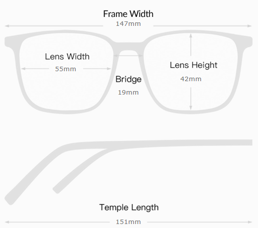 Sfumato Titanium Square Sunglasses Gray