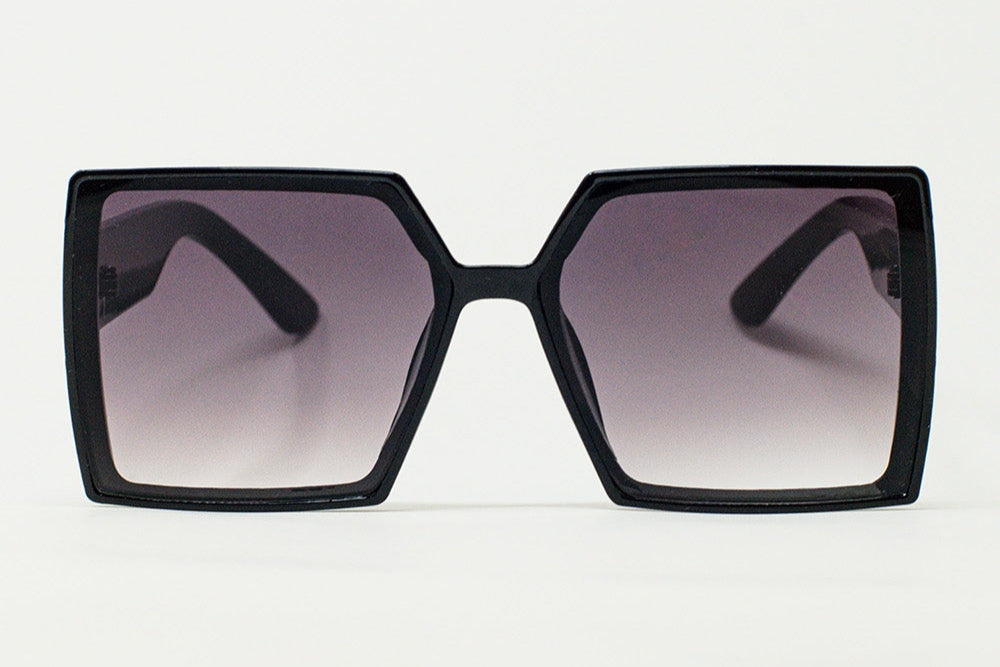 Sfumato Square Fancy Sunglasses in Black