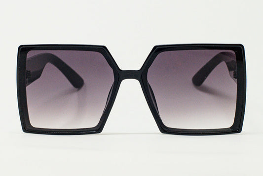 Sfumato Square Fancy Sunglasses in Black