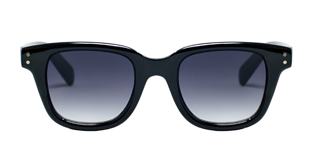 Sfumato Vintage Sunglasses Thick Black Delta Square