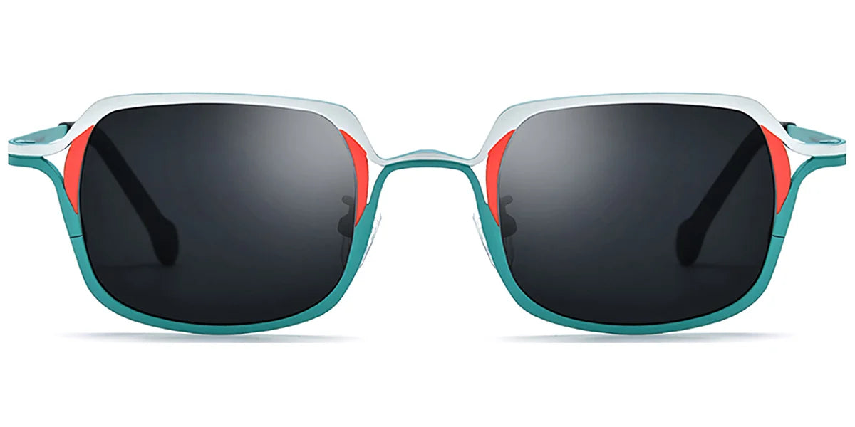 Sfumato – Titanium Rectangle Sunglasses White