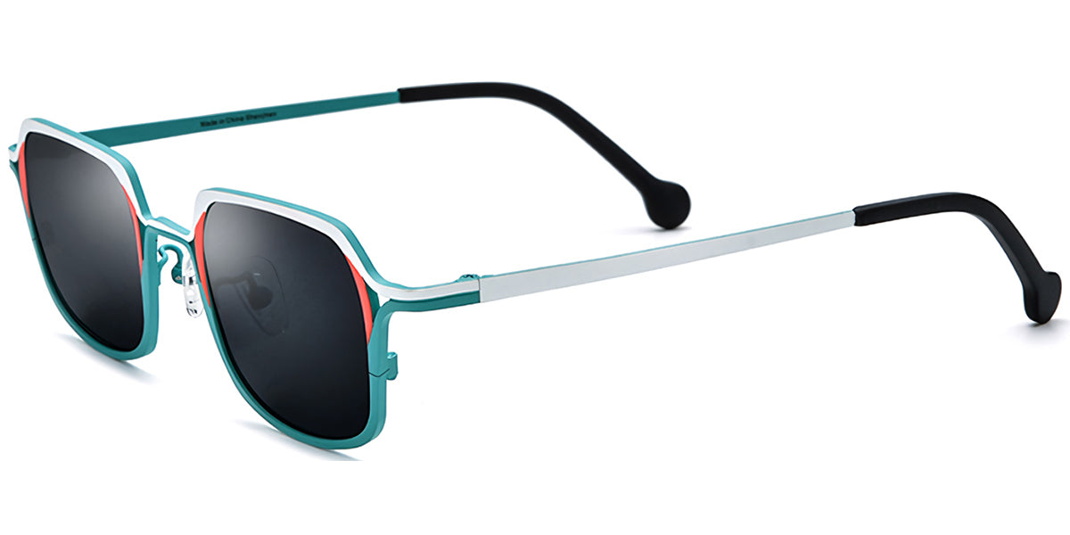 Sfumato – Titanium Rectangle Sunglasses White